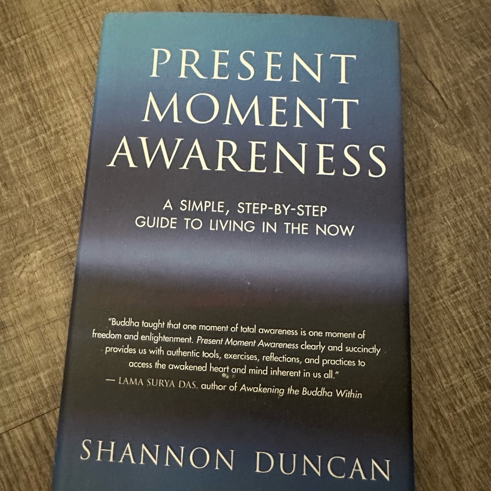 Present Moment Awareness Book by Shannon Duncan - Blue Cover